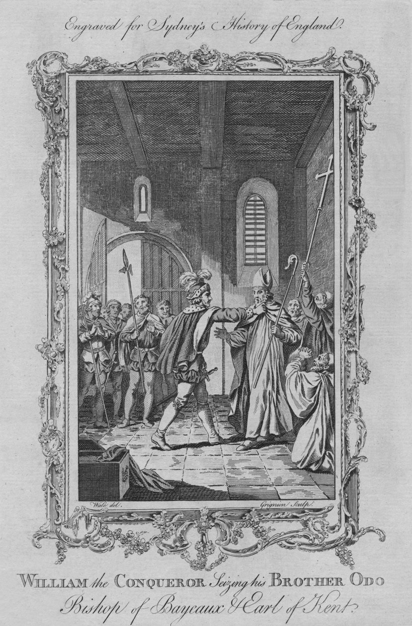 وليام الفاتح يستولي على أخيه أودو ، أسقف بايو وإيرل كينت ، 1773. بواسطة تشارلز ، سي غرينيون ، تشارلز غرينيون الأكبر. تشارلز جرينيون ، جرينيون