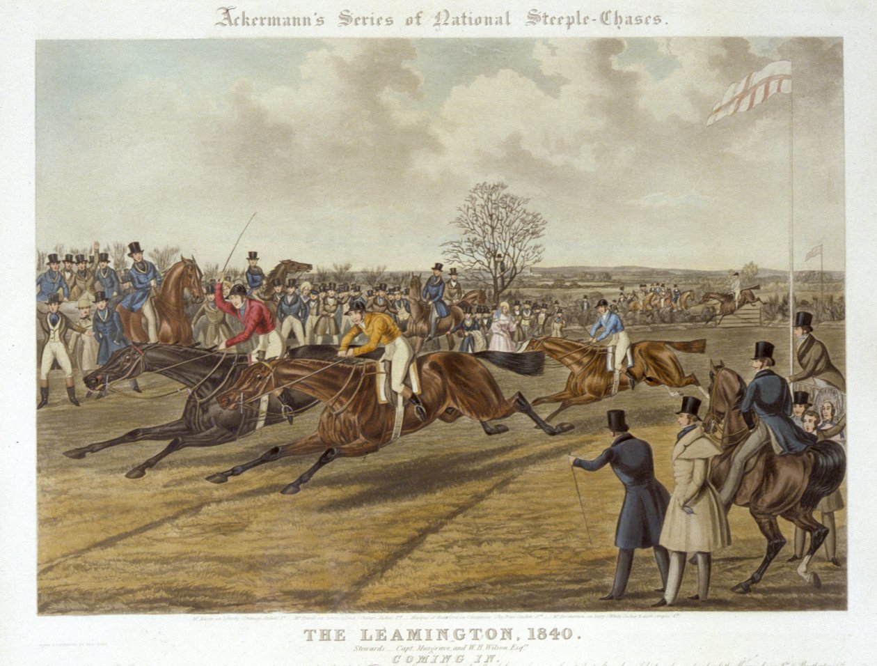 The Leamington ، 20 أكتوبر 1840: الدخول (litho الملون) بواسطة تشارلز هانت