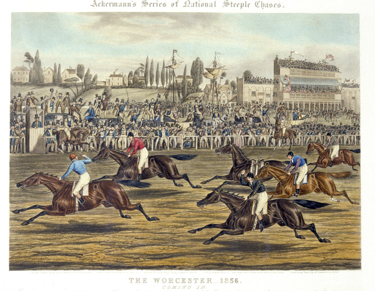 The Worcester: Coming In, engraved by Charles Hunt (colour litho) بواسطة تشارلز هانت