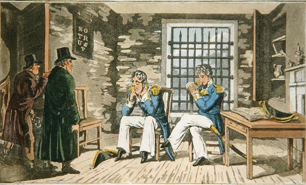 لوحة من "مغامرات جوني نيوكوم في البحرية" لجون ميتفورد (1782-1831) 1818 (مائية ملونة) بواسطة تشارلز (1797-1850) (بعد) ويليامز