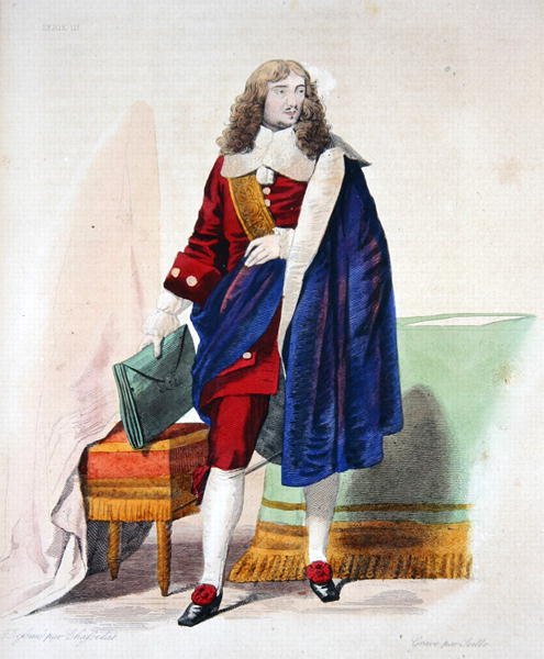 جان بابتيست كولبير دي تورسي (1619-1683) ، رسم توضيحي من "لو بلوتارك فرانسيه" بقلم إي مينيتشي بواسطة تشارلز أبراهام (بعد) شاسيلات