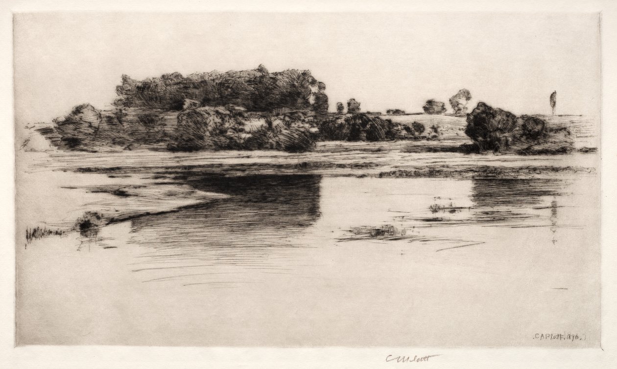 نهر تشارلز ، 1890. بواسطة تشارلز آدامز بلات