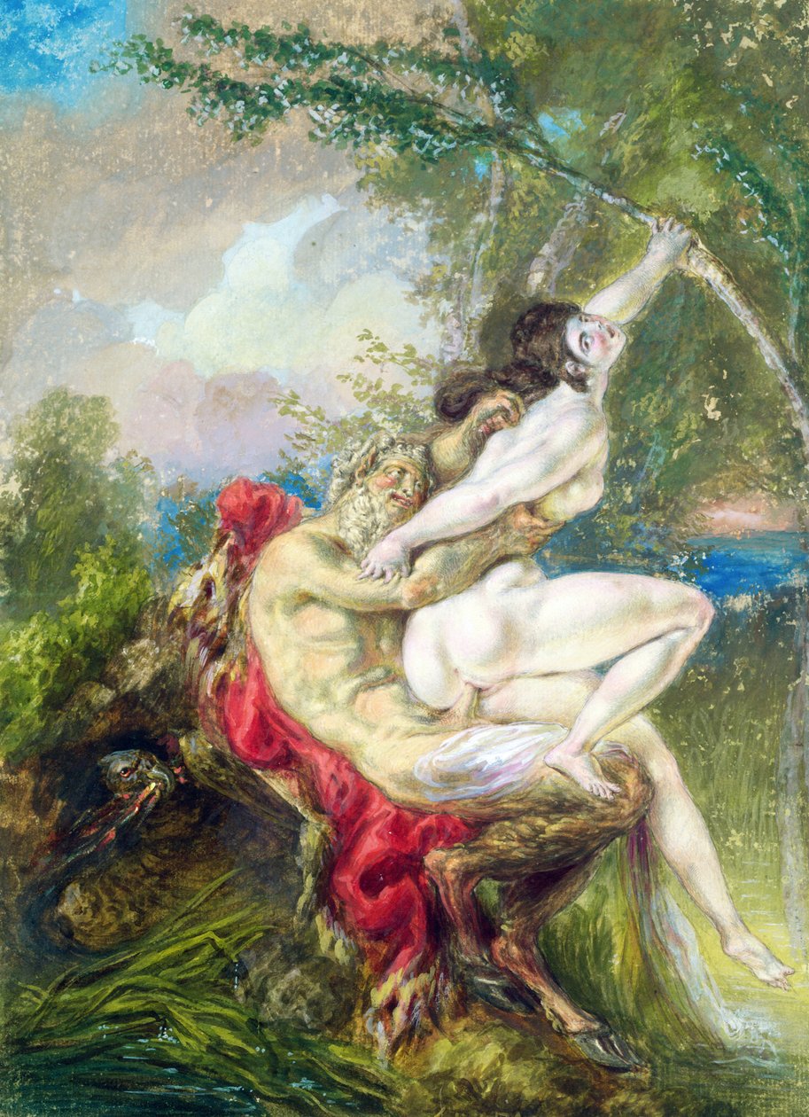 كوكب المشتري و Antiope ، من التاريخ العالمي بواسطة تشارلز أنطوان (Attr. to) Coypel