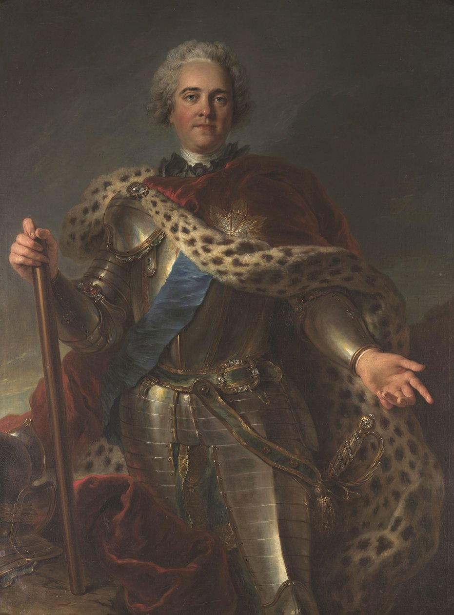 صورة موريس دي ساكس 1696-1750 ، مارشال فرنسا ، 1735-1739. بواسطة تشارلز أنطوان كويبل