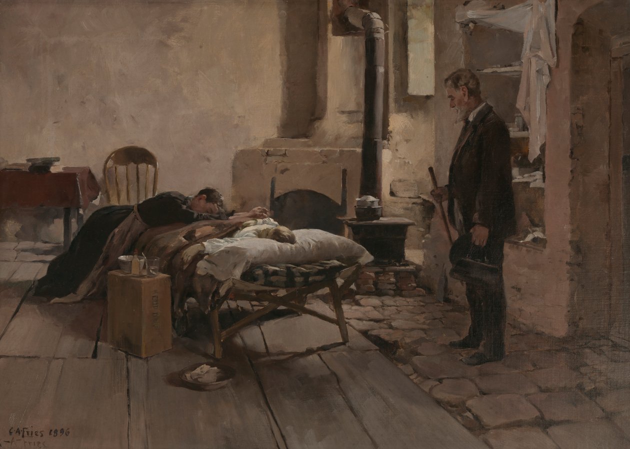 بعد فوات الأوان ، 1896. بواسطة تشارلز آرثر فرايز
