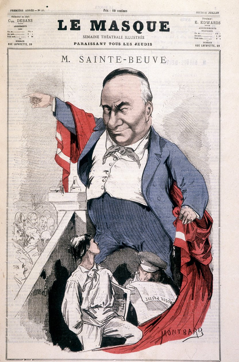 Sainte - Beuve (Sainte-Beuve) - بواسطة Montbard ، في "" Le Mask "في 07/11 /؟ بواسطة تشارلز أوغست لويي
