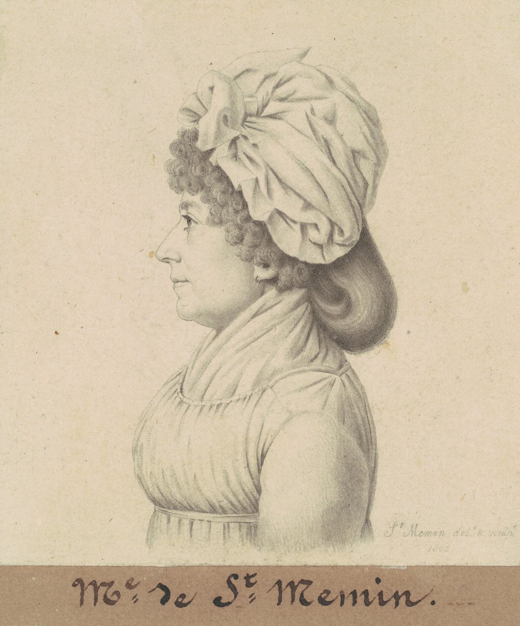 Marie-Victoire Févret of Saint-Mémin بواسطة تشارلز بي جيه فيفريت دي سانت ميمين