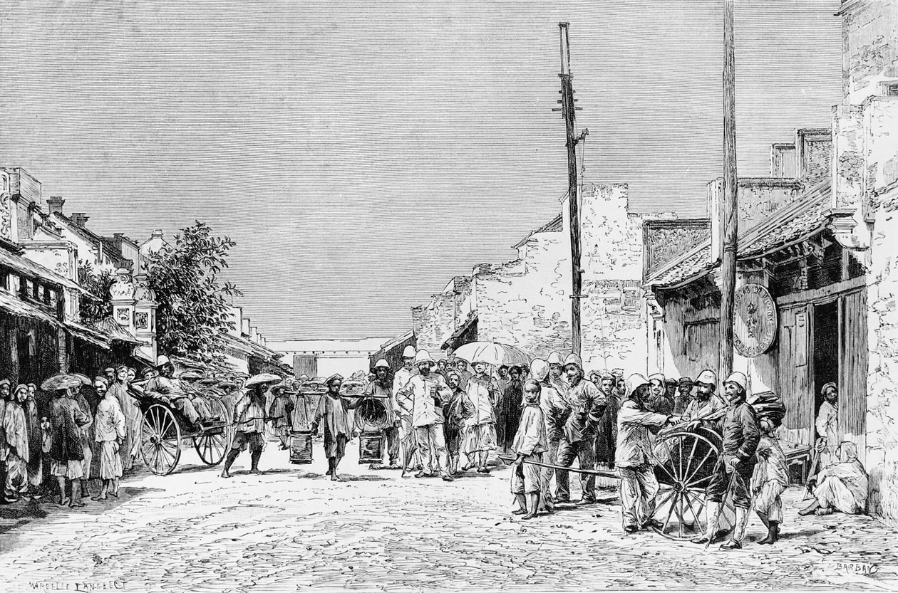 الإقامة الفرنسية في هانوي ، 1884 بواسطة تشارلز باربانت
