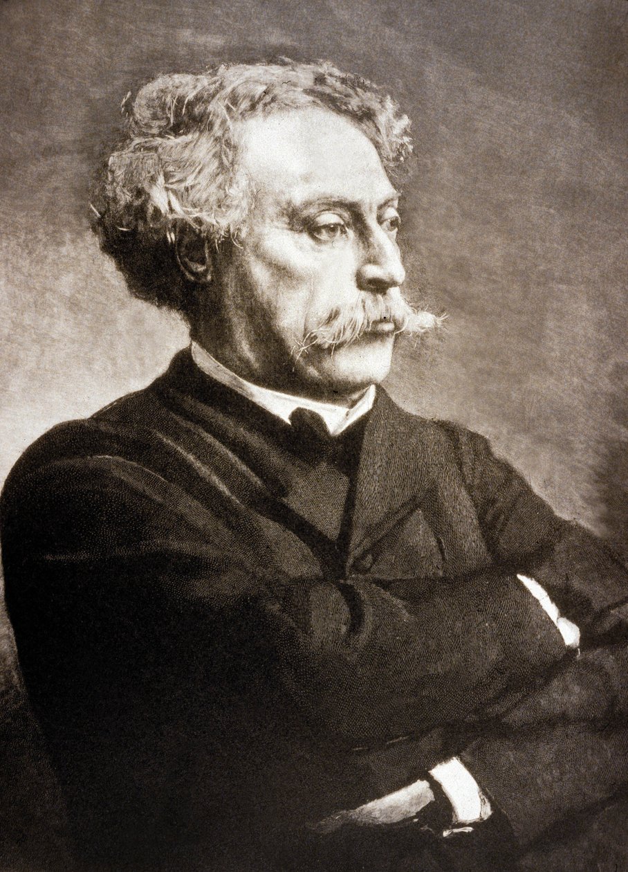 الكسندر دوماس فيلس (1824-1895) كاتب فرنسي ، بعد ليون بونات (نقش) بواسطة تشارلز بود