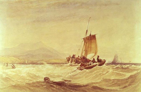 خليج دونيجال ، حوالي 1841 (ألوان مائية) بواسطة تشارلز بنتلي