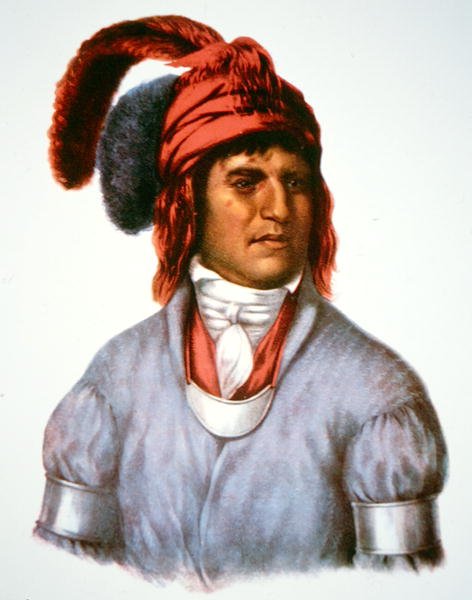 ليداجي ، رئيس شعب الخور ، من لوحة تعود لعام 1825 (لون ليثو) بواسطة تشارلز بيرد (بعد) الملك