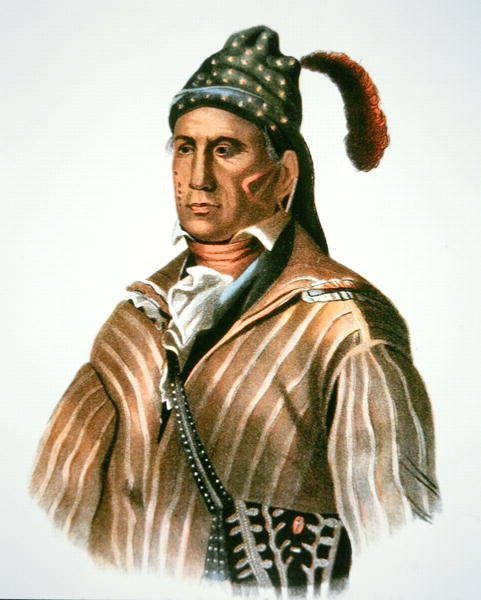 ميناوا ، زعيم أهل الخور ، من لوحة تعود لعام 1826 (ليثو ملون) بواسطة تشارلز بيرد (بعد) الملك