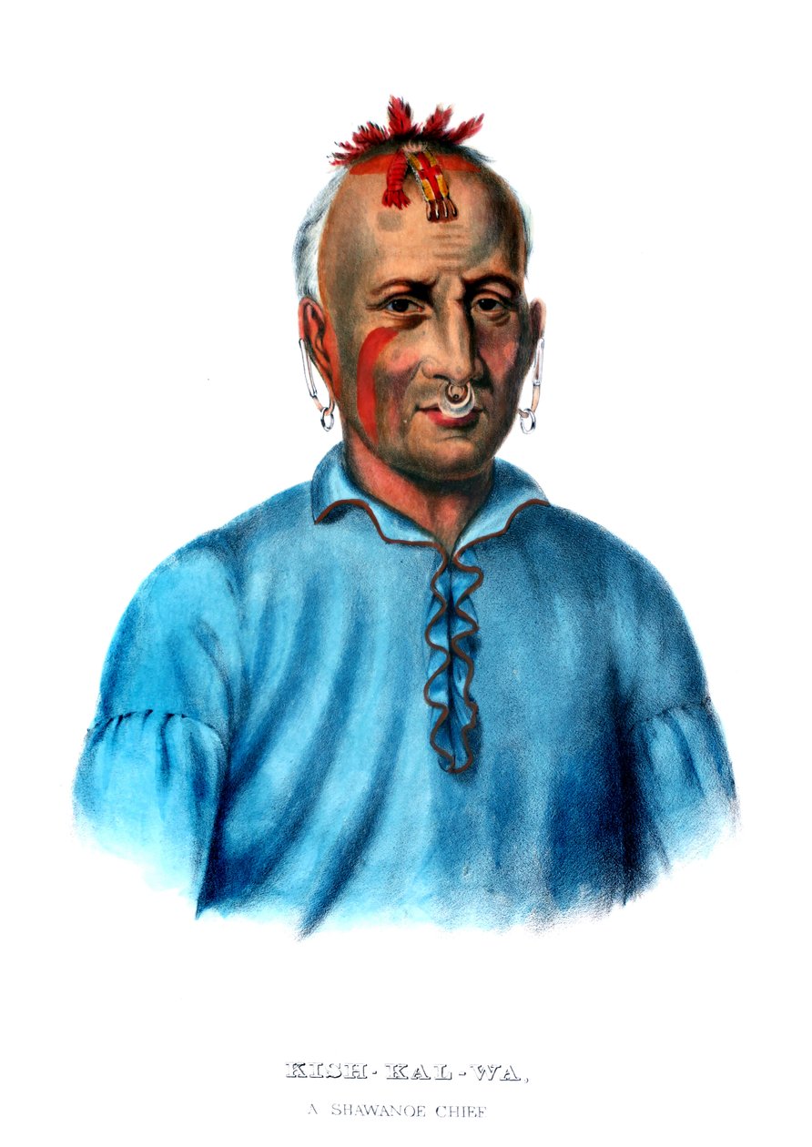 Kishkalwa ، رئيس Shawnee بواسطة تشارلز بيرد كينج