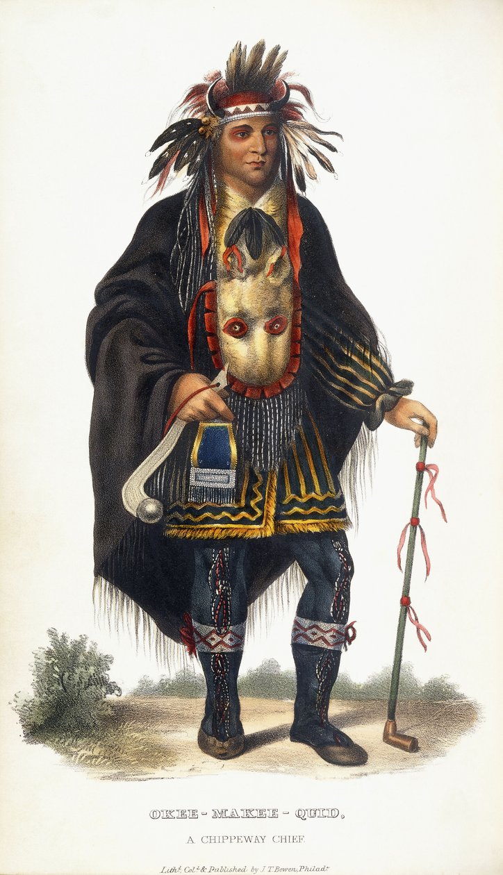 Okee-Makee-Quid ، رئيس Chippeway ، 1854 بواسطة تشارلز بيرد كينج