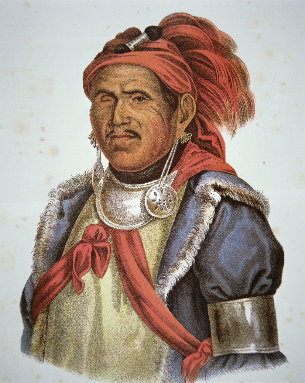 Tenskwatawa (1775-1836) (لون ليثو) بواسطة تشارلز بيرد كينج