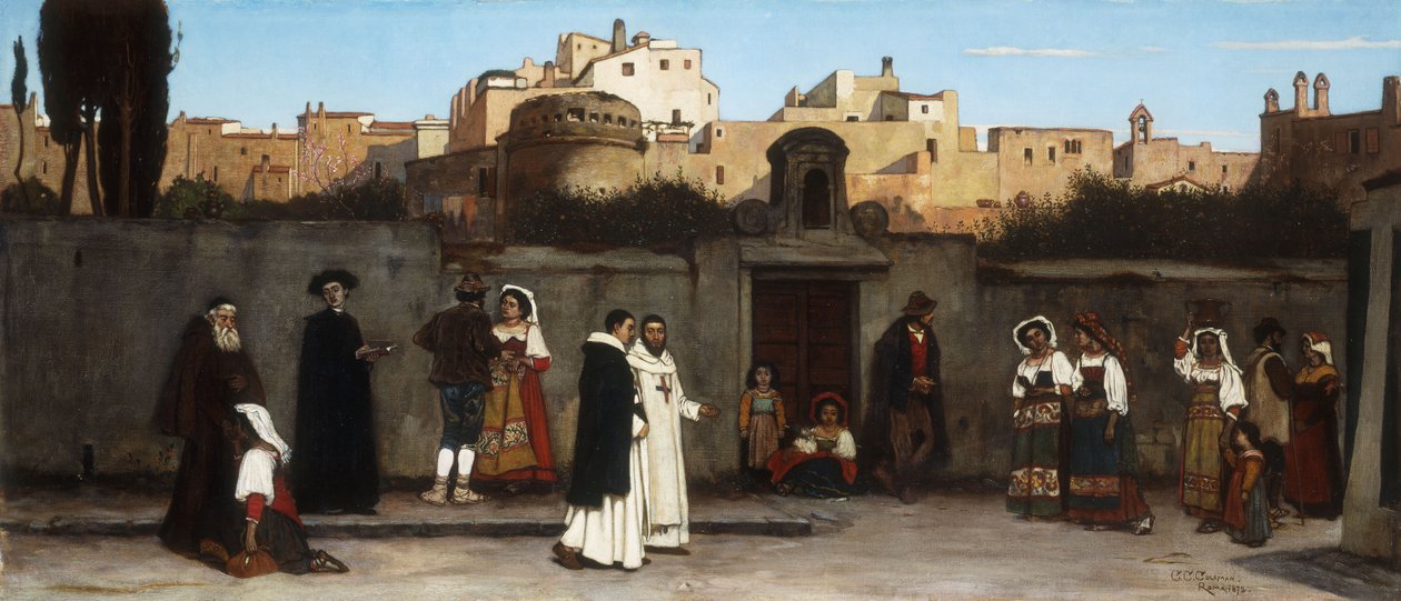 مشهد الشارع الروماني ، 1872 بواسطة تشارلز كاريل كولمان