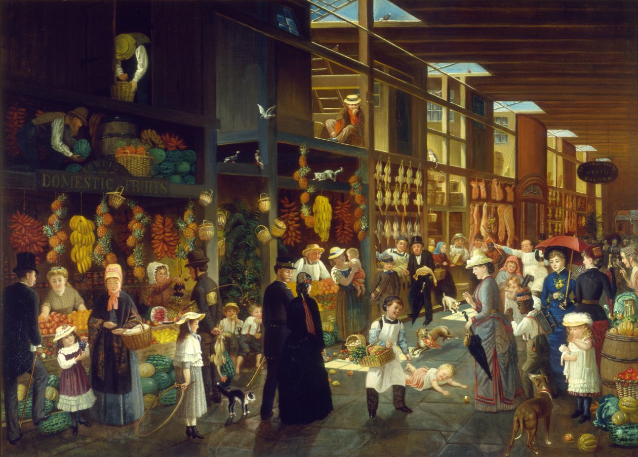 القانون يبقي على قيد الحياة! ماذا تفعل ، طفل ، ج 1872 (زيت على الكتان) بواسطة تشارلز كول ماركهام