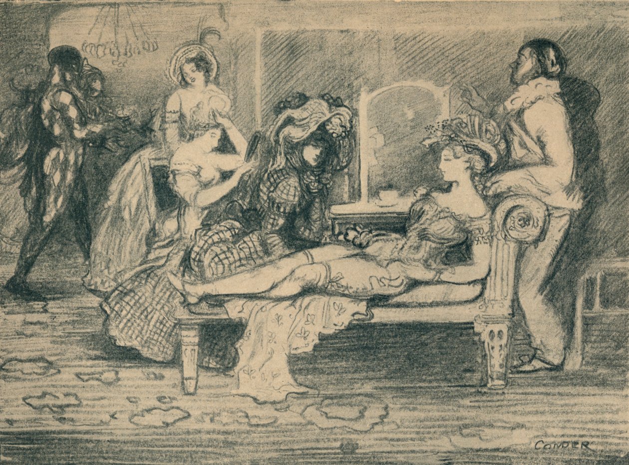 الغرفة الخضراء ، c1904 ، 1935. بواسطة تشارلز إدوارد كوندر