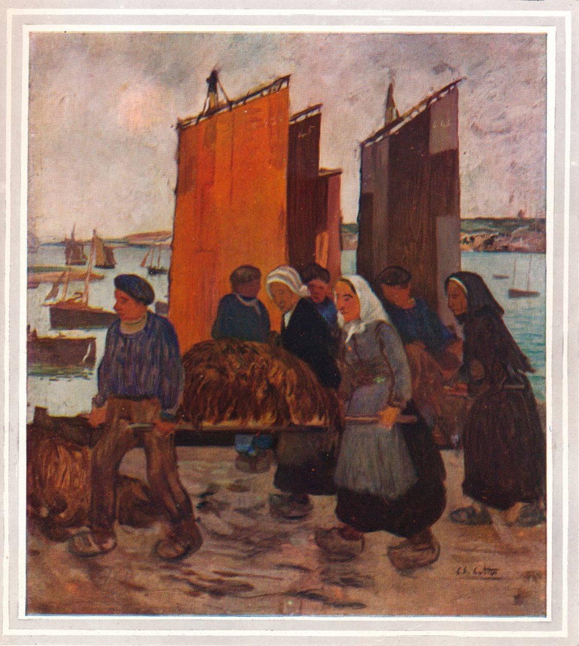الصيادون البريتونيون Debarqunt Du Goemon ، c1903 بواسطة تشارلز كوتيت