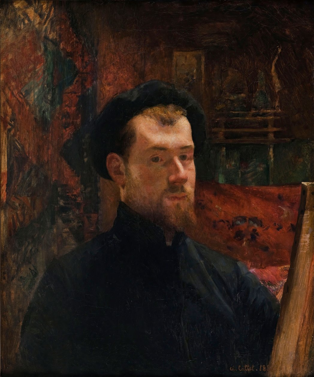 بورتريه ذاتي ، ج. 1886-1888. بواسطة تشارلز كوتيت