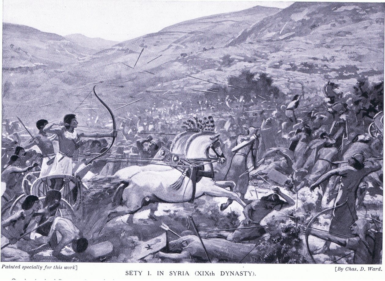 سيتي الأول في سوريا (الأسرة التاسعة عشرة) ، حوالي 1920 بواسطة تشارلز دانيال وارد