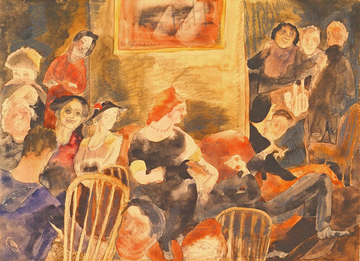 رسم توضيحي للمجتمع ، 1919 (مرحاض وقلم رصاص على ورق) بواسطة تشارلز ديموت
