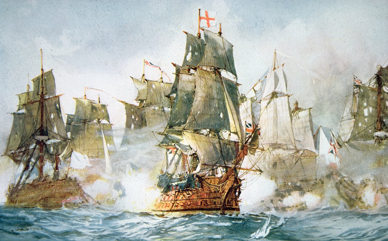 Battle of the Saints بواسطة تشارلز إدوارد (بعد) ديكسون