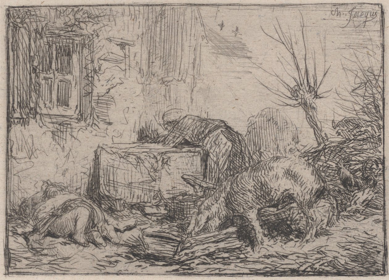 مزرعة ، كاليفورنيا. 1845. بواسطة تشارلز إميل جاك