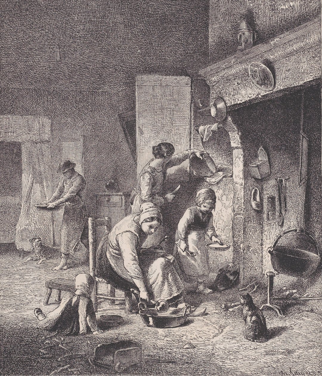 Gruel ، من Le Magasin Pittoresque ، كاليفورنيا. 1852. بواسطة تشارلز إميل جاك