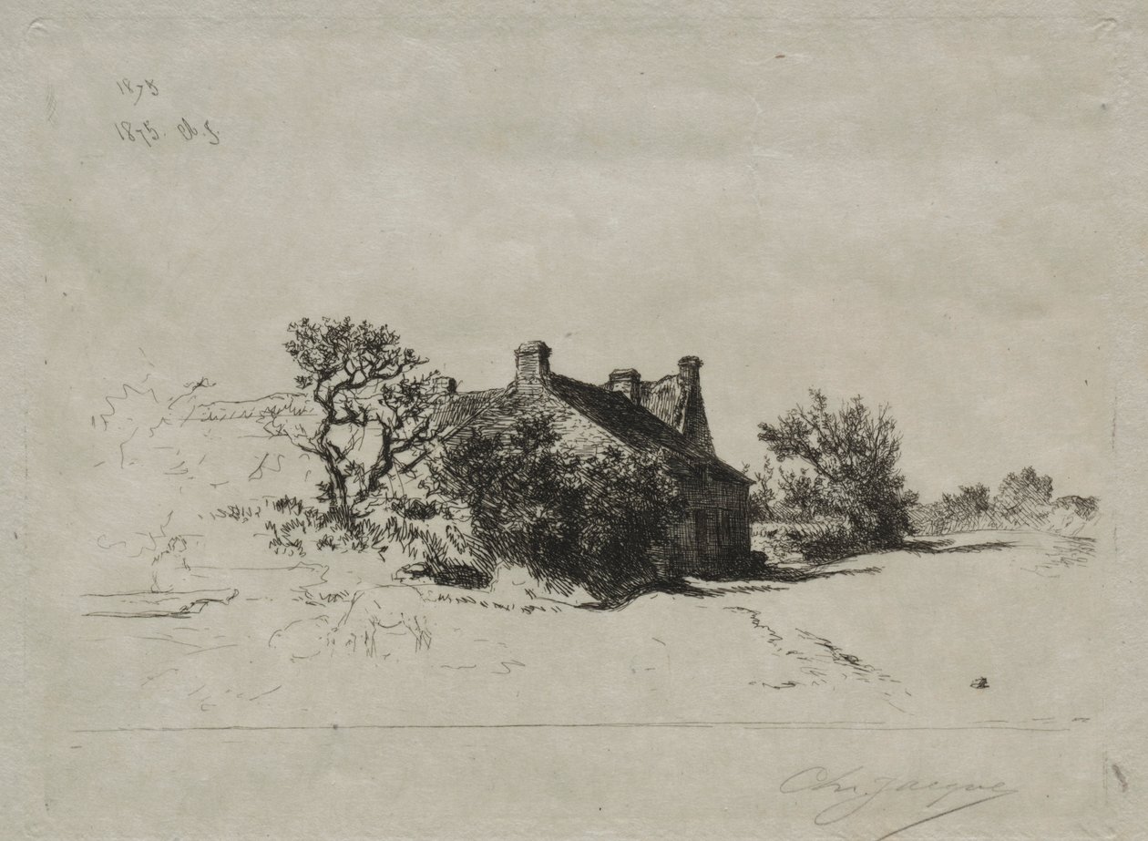 Les Petits Maisons Kercassier ، 1875. بواسطة تشارلز إميل جاك