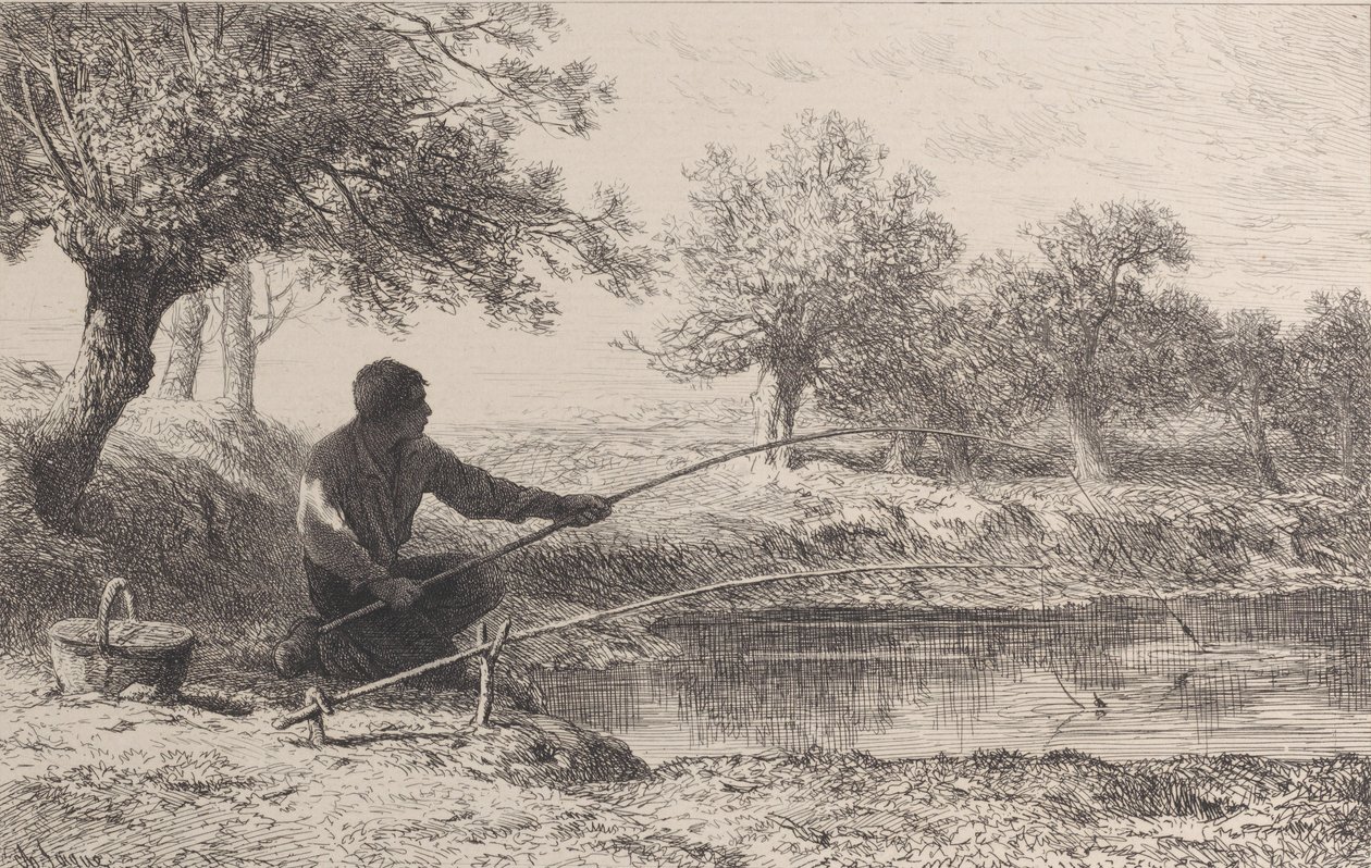 صيد السمك ، 1864. بواسطة تشارلز إميل جاك