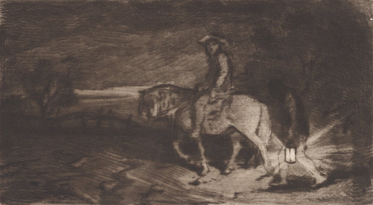 فارس 1848. بواسطة تشارلز إميل جاك