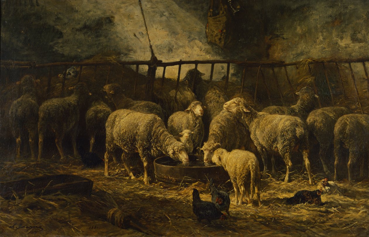 الخرفان الكبيرة ، 1881 بواسطة تشارلز إميل جاك