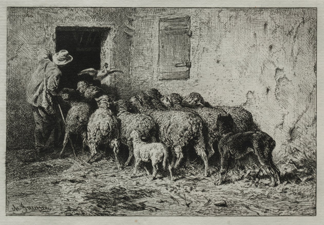 العودة ، 1864. بواسطة تشارلز إميل جاك