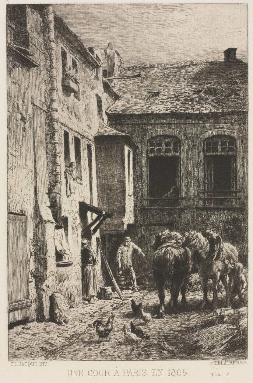 محكمة في باريس ، 1865. بواسطة تشارلز إميل جاك