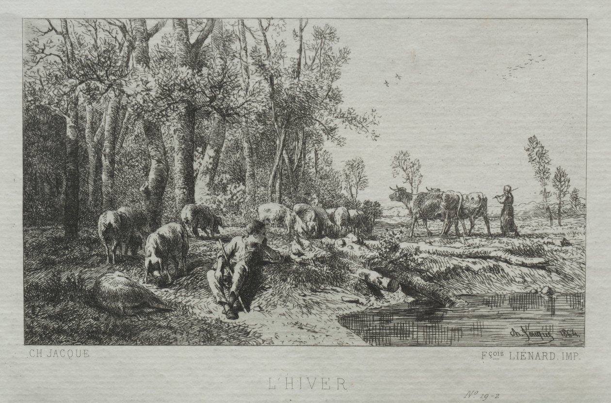 شتاء ، 1864. بواسطة تشارلز إميل جاك
