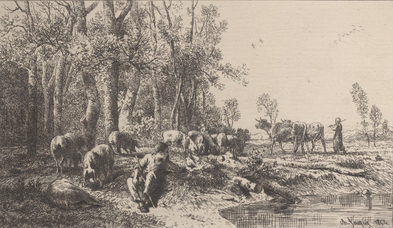 شتاء 1865. بواسطة تشارلز إميل جاك