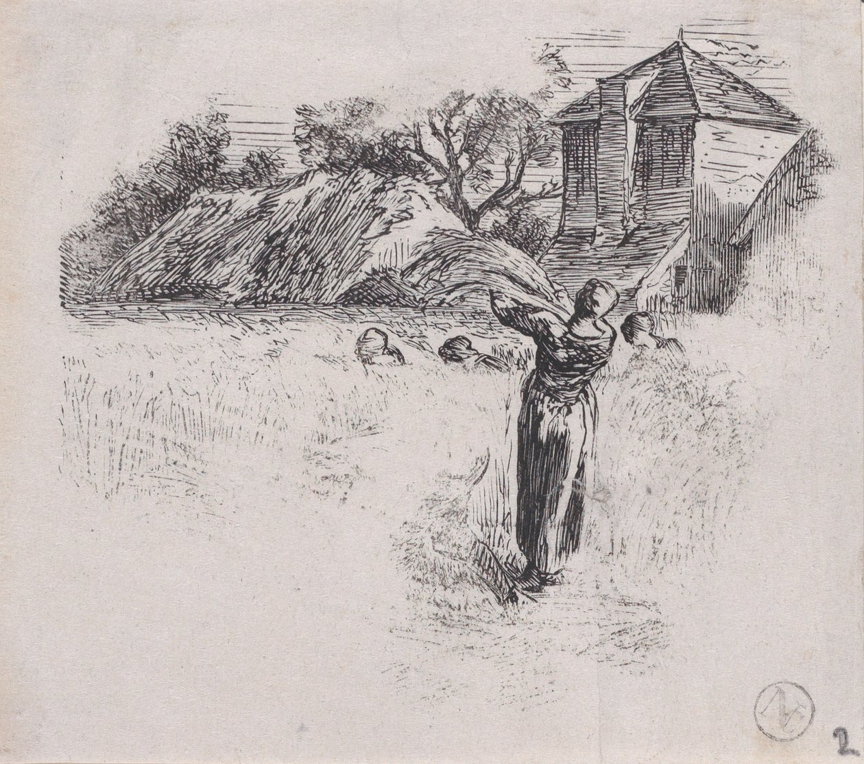 امرأة تحمل حزمة ، كاليفورنيا. 1853. بواسطة تشارلز إميل جاك