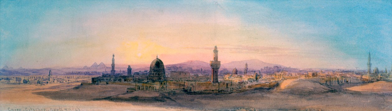 القاهرة ، 1863 بواسطة شارل إميل دي تورنيمين