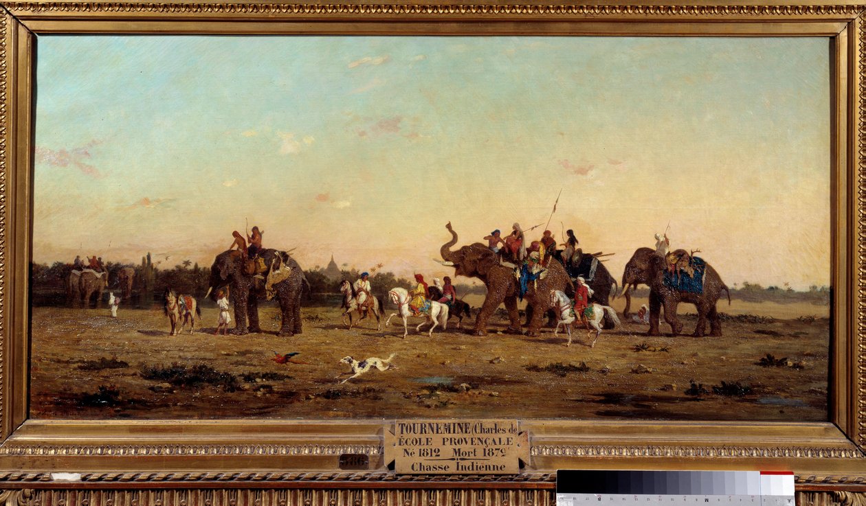 الصيد الهندي. لوحة شارل دي تورنمين (1812-1872) بواسطة شارل إميل دي تورنيمين