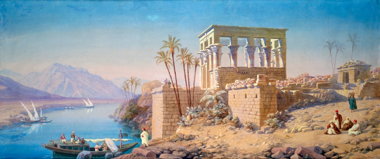 فيلة ، مصر ، 1863 بواسطة شارل إميل دي تورنيمين
