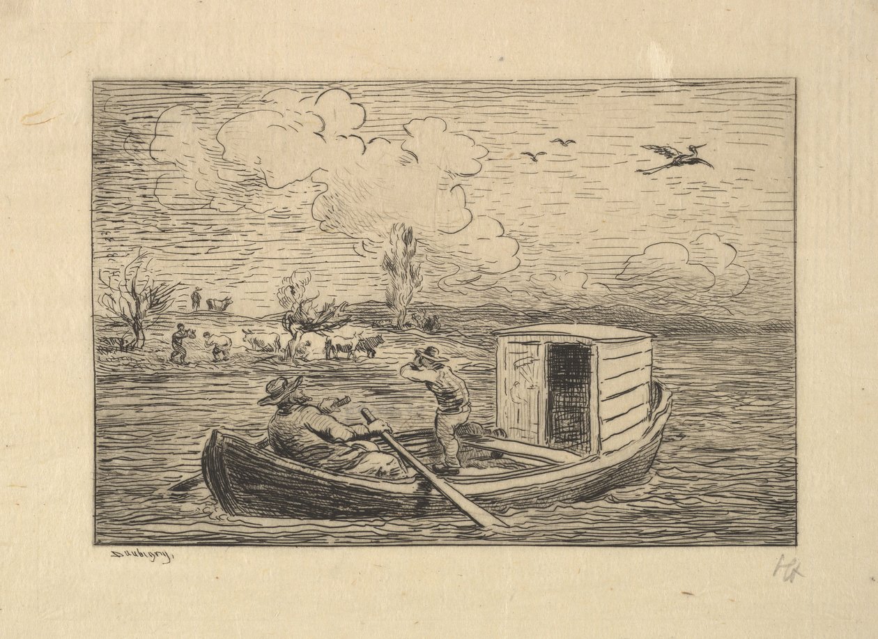 الاتصال بشور ، 1861. بواسطة تشارلز فرانسوا داوبيني