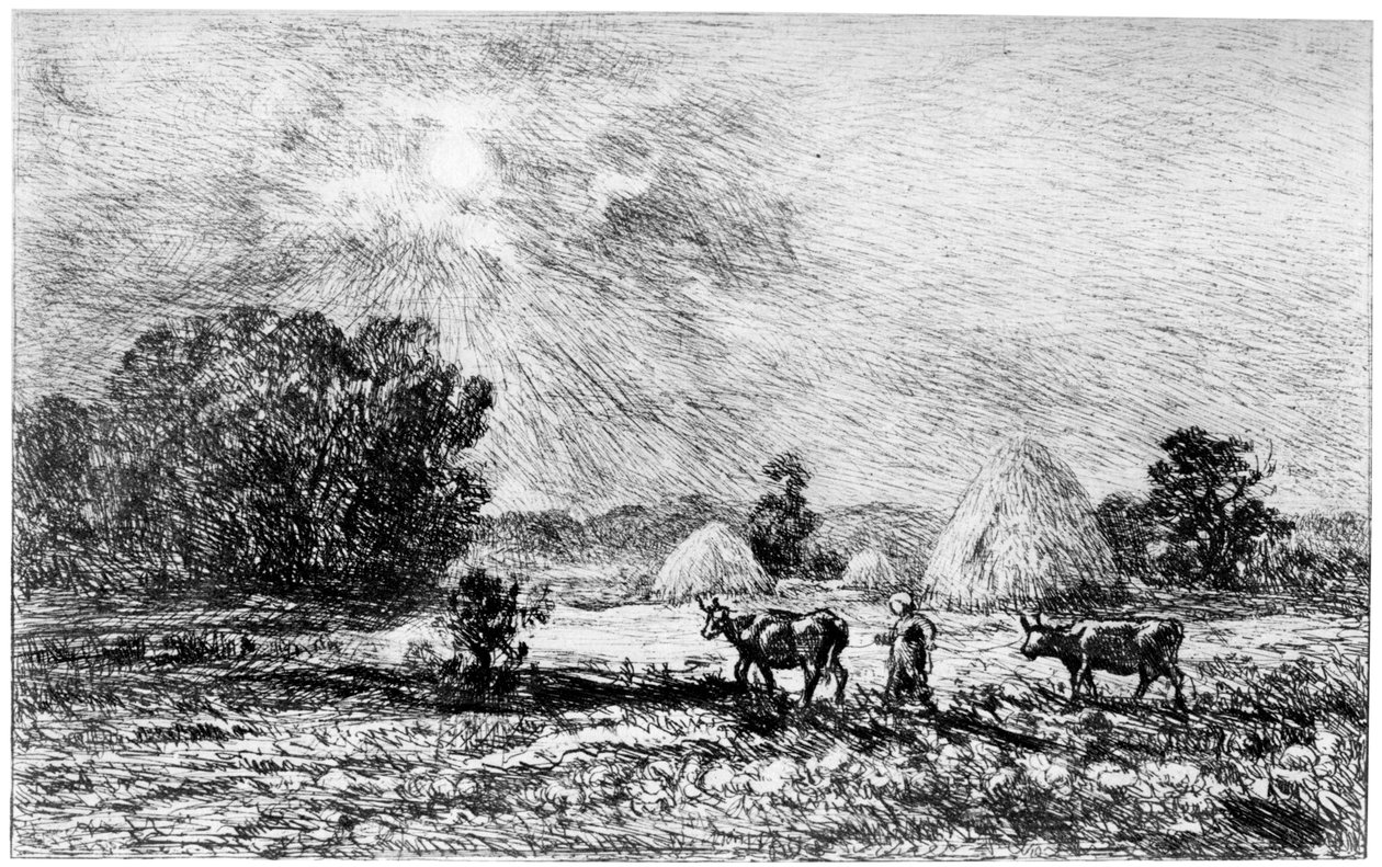 Clair de Lune a Valmondois، 1840-1875 1924 بواسطة تشارلز فرانسوا داوبيني