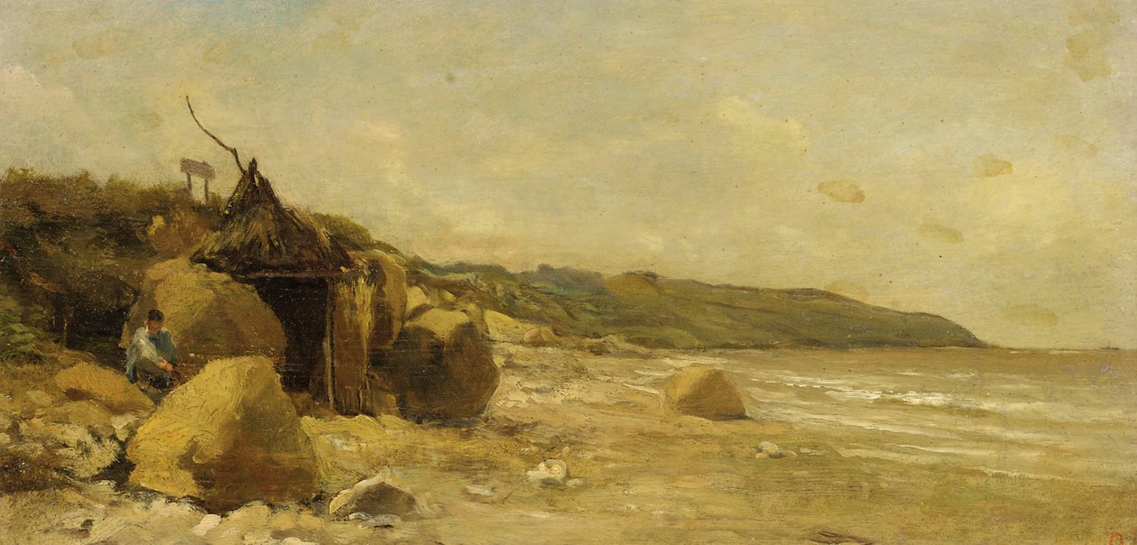 The Cabane de Bain de Daubigny بواسطة تشارلز فرانسوا داوبيني