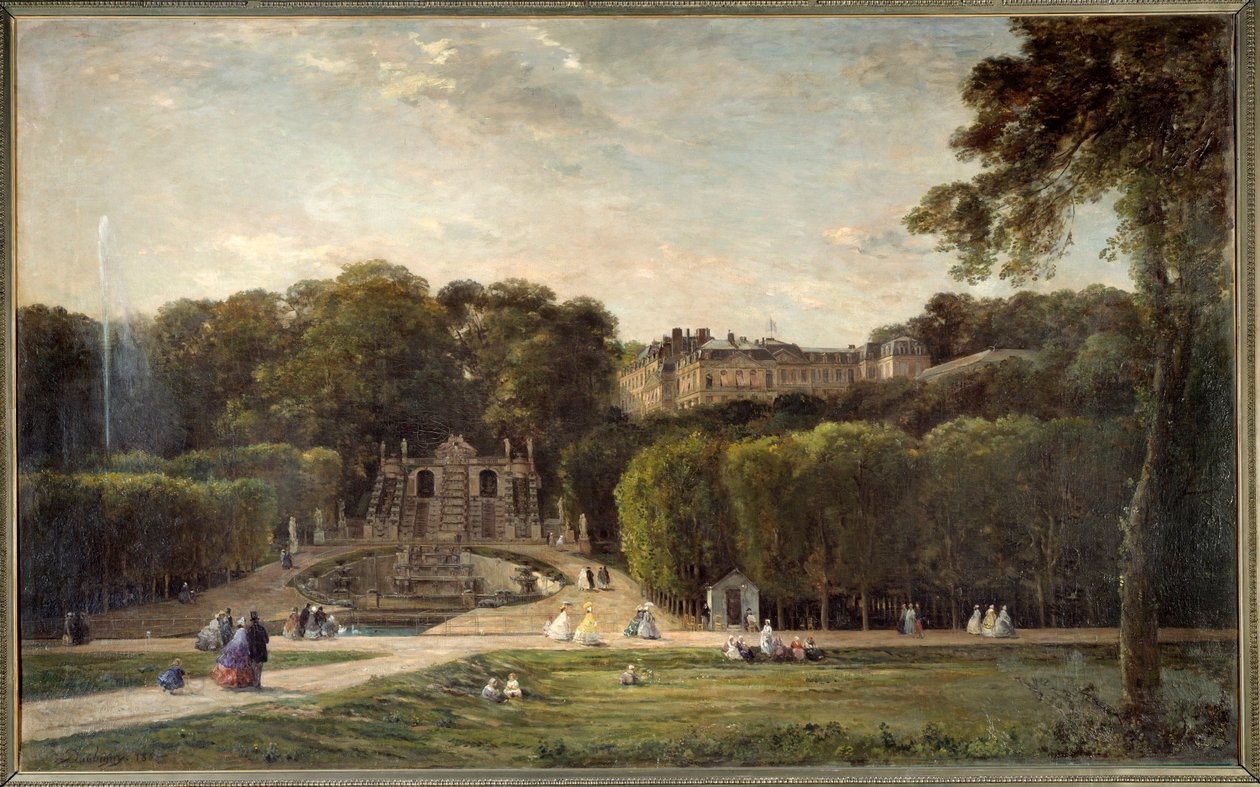Le parc de Saint Cloud Painting by Charles Francois Daubigny (1817-1878) 1865 Sun. 1,24x2,01m. Chalons sur Marne, municipal museum بواسطة تشارلز فرانسوا داوبيني