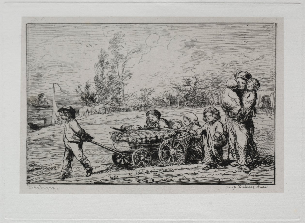 رحلة القارب: الانتقال إلى أثاث Le Botin للسفن أو الانتقال إلى القارب ، 1861. بواسطة تشارلز فرانسوا داوبيني