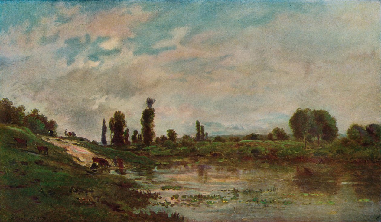 مكان الشرب ، c1827-1878 ، 1906-7 بواسطة تشارلز فرانسوا داوبيني