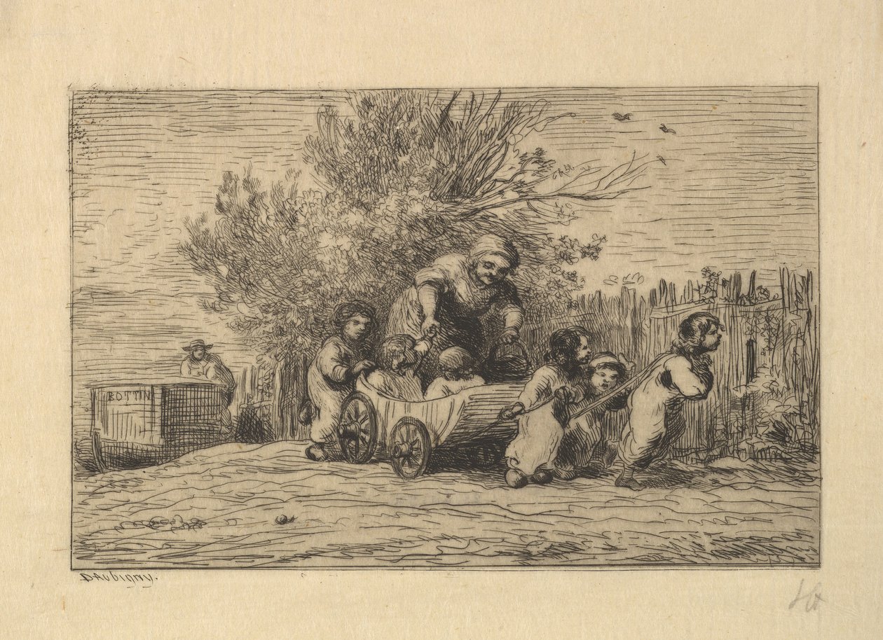 ورثة العربة ، 1861. بواسطة تشارلز فرانسوا داوبيني