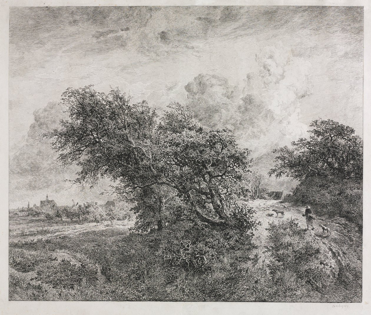 The Thicket ، 1855. بواسطة تشارلز فرانسوا داوبيني
