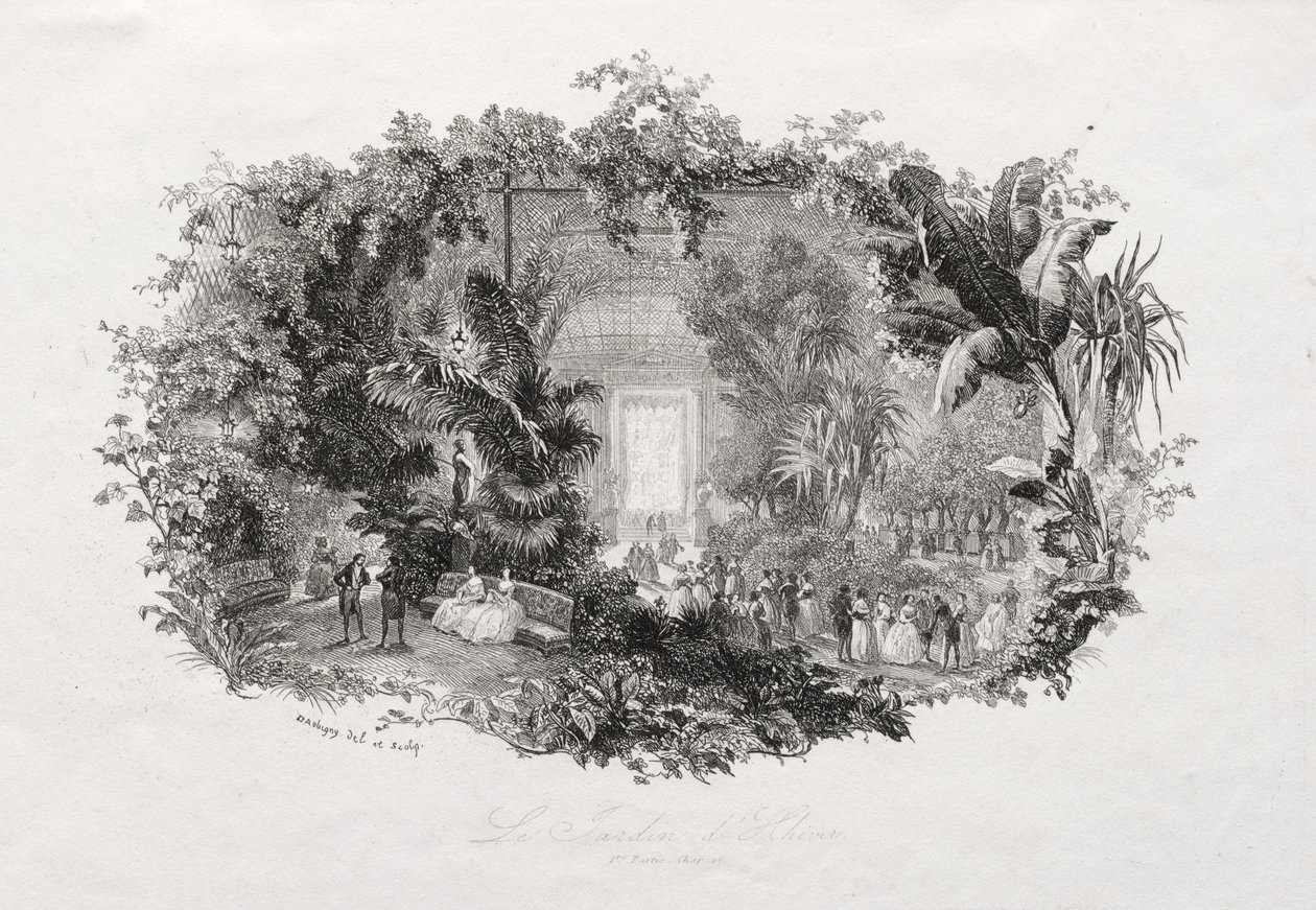الحديقة الشتوية ، 1842-1843. بواسطة تشارلز فرانسوا داوبيني